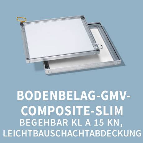 Schachtabdeckung: Typ Bodenbelag Composite slim begehbar Leichtbauschachtabdeckung tagwasserdicht