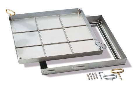 Schachtabdeckung Typ Bodenbelag-verzinkt-125