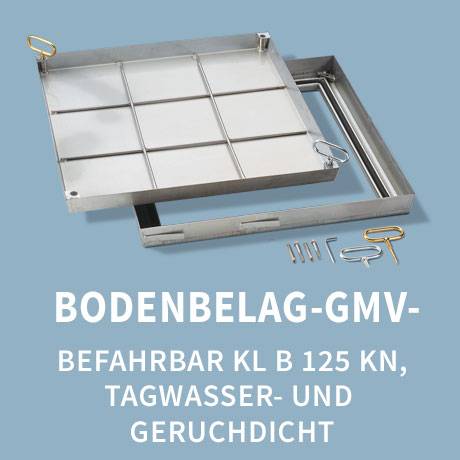 Schachtabdeckung: Typ Bodenbelag 125 kN befahrbar tagwasserdicht