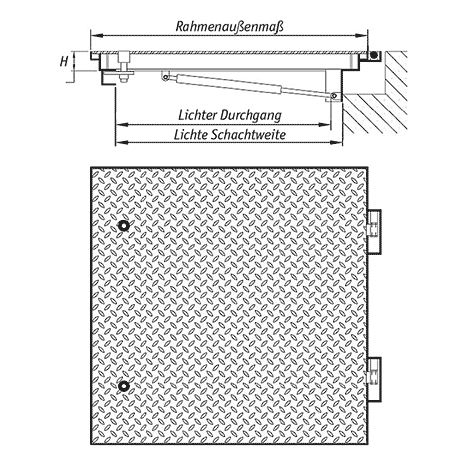 SCHACHTABDECKUNG KANALDECKEL DN 315 Wasserdicht Mit Kindersicherung Ps315 292951353180